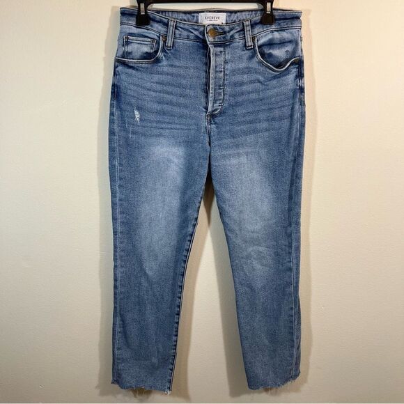 EVEREVE The Ever Straight Jeans Women’s 28 High Rise - Picture 2 of 12